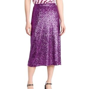 Baum Und Pferdgarten Purple Sequin Jolette Skirt size Large